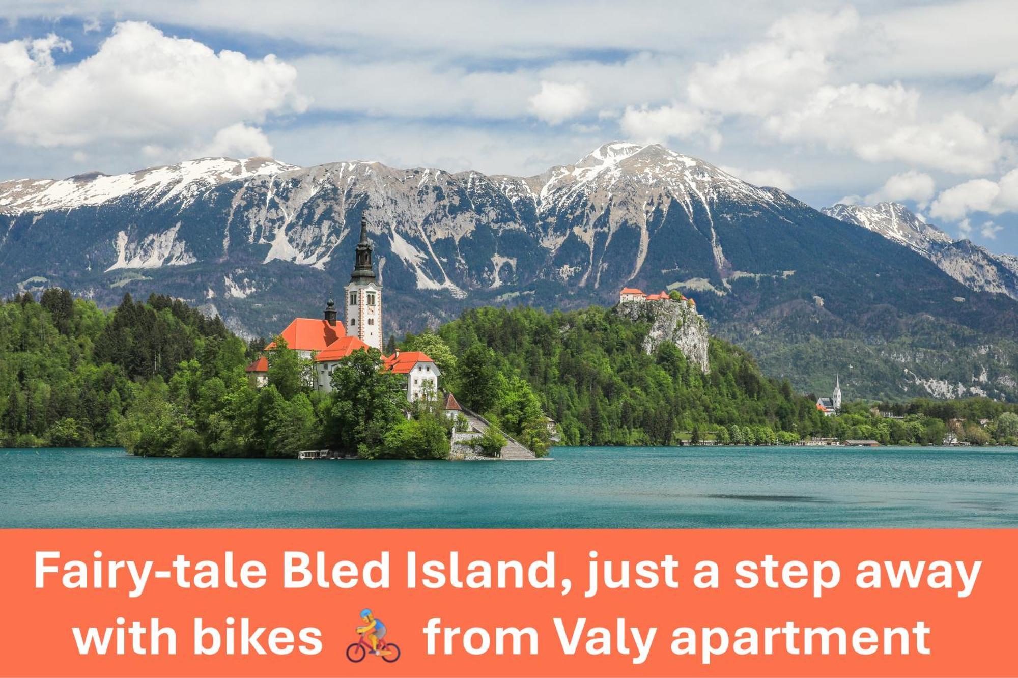 Valy - Free Bikes, Relaxing Terrace & Near Apartment Bled